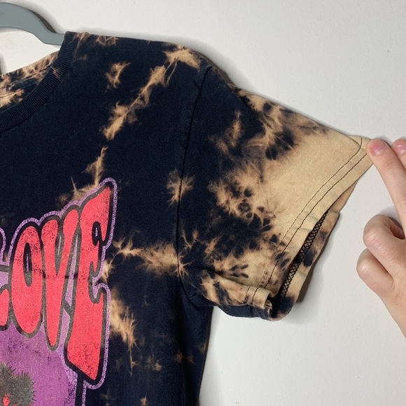 Vintage Distressed Love National Park Bleach Dyed Short Sleeved TShirt Size S/XS - Picture 4 of 9